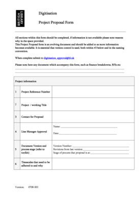 Fillable Online bl Digitisation Project Proposal Form - British Library ...