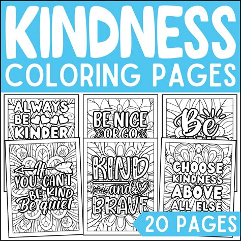 Kindness Coloring Pages
