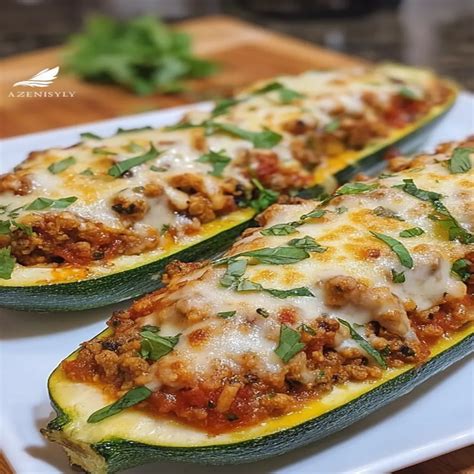 Stuffed Zucchini Boats – Recipes Maren