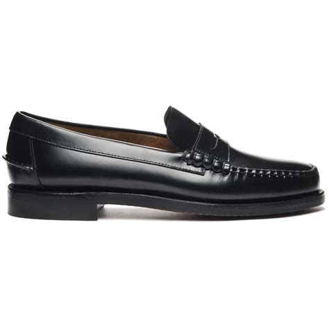 Black Leather Loafers For Men