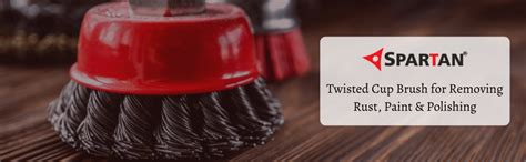 Spartan Twisted Cup/3-Inch Twisted Cup Brush for Removing Rust, Paint ...