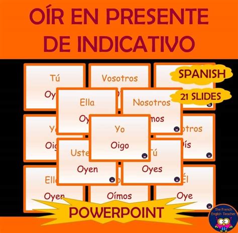 OÍR en PRESENTE DE INDICATIVO - powerpoint on "oír" in Spanish present ...