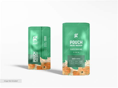 Premium PSD | Stand up glossy foil pouch bag packaging mockup