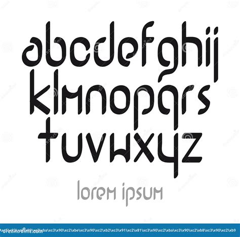 Modern Vector Calligraphic Font Stock Vector - Illustration of ...