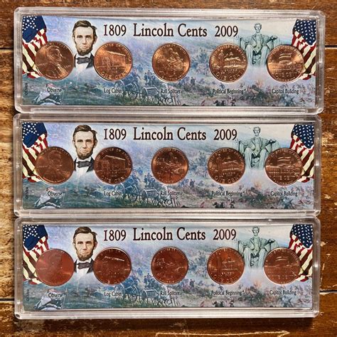 Lincoln 2009 Bicentennial Penny Collection With Brilliant, Uncirculated ...