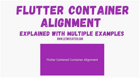 Flutter Container Alignment 的图像结果