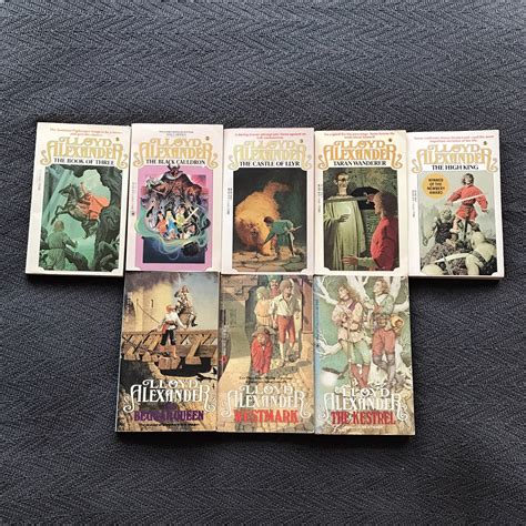 Vintage Lloyd Alexander Book of Three Black Cauldron Castle of Llyr ...