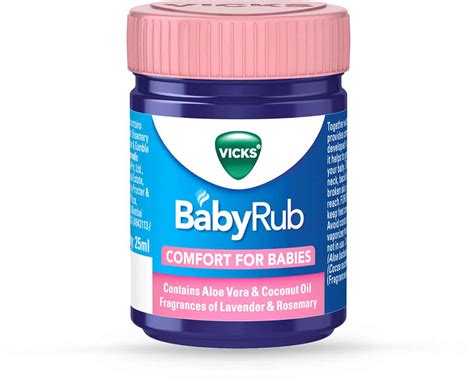 Buy VICKS BABYRUB SOOTHING BALM COMFORT FOR BABIES BOTTLE OF 25 ML ...