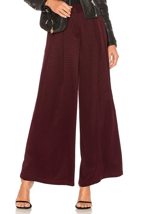 Free People Wide Leg Pant in Wine | REVOLVE