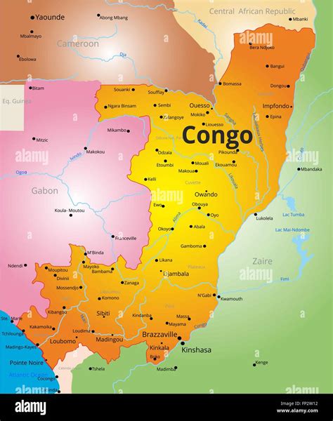 color map of Congo Stock Vector Image & Art - Alamy