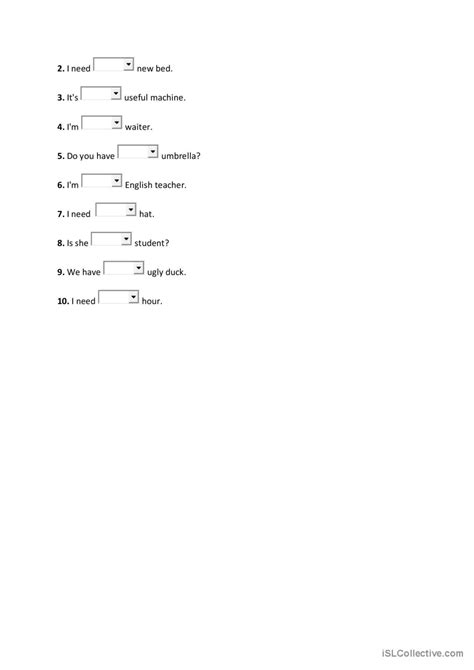 Articles - When To Use A and AN gene…: English ESL worksheets pdf & doc