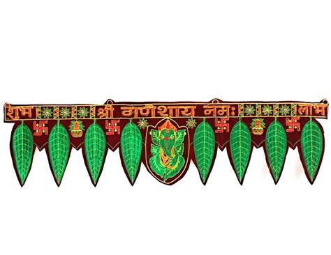 Buy CRYSTA WORLD Ganesha Door Hanging Toran Window Valance Dream ...