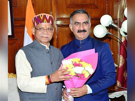 Himachal Pradesh CM greets Shiv Pratap Shukla on assuming office of ...