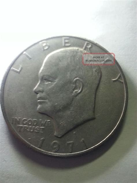 1971 D Eisenhower Dollar Double Die Ear Us Error Coin
