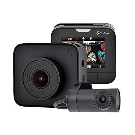 Cobra Dash Camera DASH2216D 1080p Front & 720p Rear DVR
