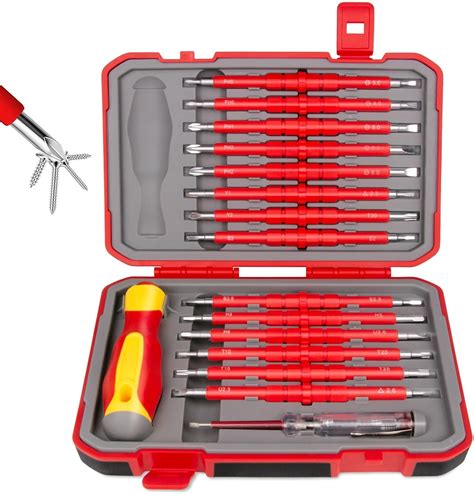 Amazon.com: Toolinhand 1000V Insulated Electrical Screwdriver Set for ...