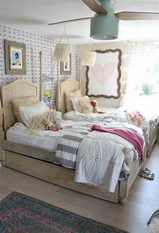 Shared Bedroom Ideas by Wallpaper Accent Wall In The Shared Bedroom Again Shared Bedroom Ideas