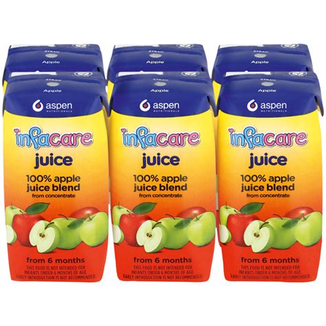 Infacare 100% Apple Juice Blend 6 x 200ml | Boxed Fruit Juice | Juices ...