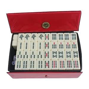 UJEAVETTE® Mini Chinese Mahjong Game Set Board Game Maj Jongg, for ...