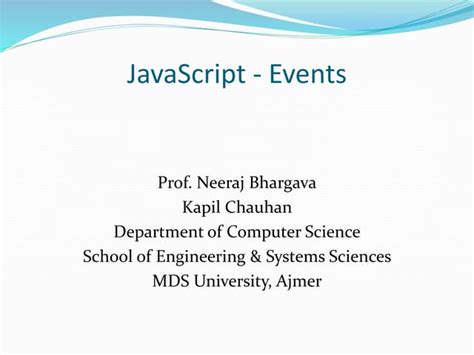 Image result for Types of JavaScript Events