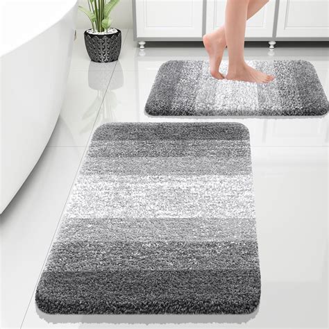 Amazon.com: OLANLY Luxury Bathroom Rug Set 2 Piece, Soft Absorbent ...