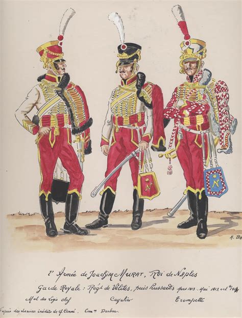 Naples; Garde Royale, Regiment of Velites a Cheval, Marechal des Logis ...