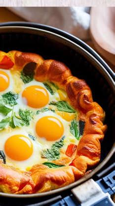 How to make no-oil Egg Omelette in an airfryer