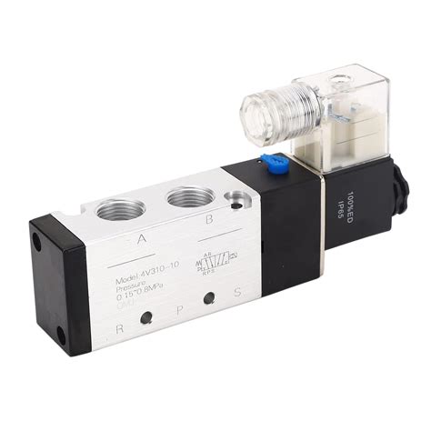Pneumatic Solenoid Valve, Solenoid Air Valve Aluminum Alloy Reliable 2 ...