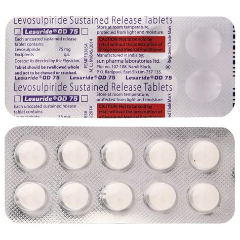 Lesuride OD 75 - Strip of 10 Tablets : Amazon.in: Health & Personal Care