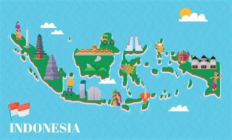 Indonesia mapa póster 27177448 Vector en Vecteezy