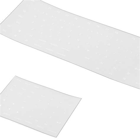 Universal Keyboard Side Stickers for Mechanical Keycaps short clear wh ...