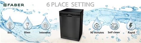 Faber 12 Place Settings Dishwasher (FFSD 6PR 12S, Neo Black, Best ...