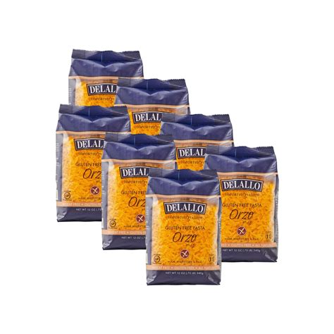 Amazon.com : DeLallo Gluten Free Orzo Pasta, 12 oz Bag, (7 Pack), Made ...