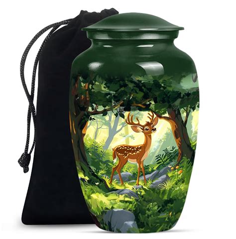 Deer Cremation Ash Container For Human Remains Memorial & Funeral Urn ...