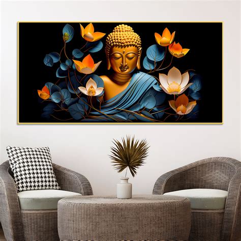 Premium Buddha Wall Painting for Calm & Peaceful Homes
