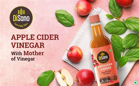 DiSano Apple Cider Vinegar with Mother (500 ml x 2), Raw, Unfiltered ...