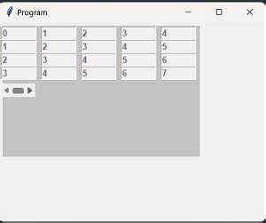 Scrollbar to Frame in Tkinter Python 的图像结果