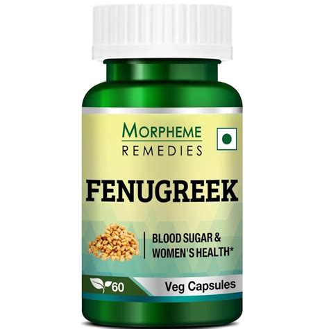 Morpheme Remedies Fenugreek 500 mg - 60 Veg Capsules : Amazon.in ...