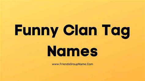 200+ Funny Clan Tag Names【2024】Best, Clever & Good Cod Clan Tags Ideas