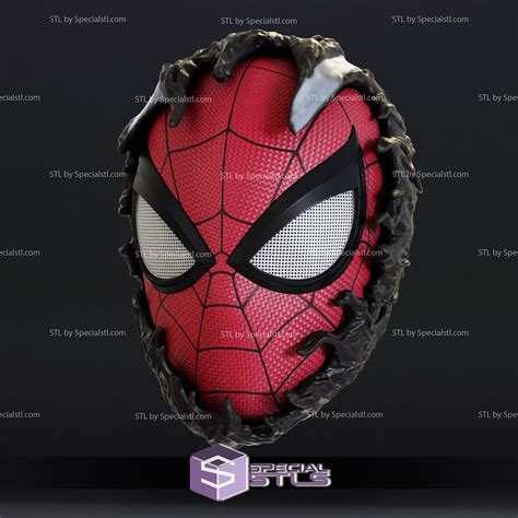 Cosplay STL Files Venom Spiderman Mask 3D Print Wearable | SpecialSTL