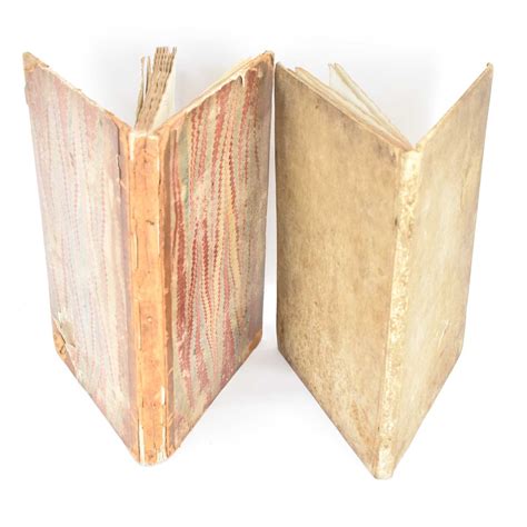 Lot 731 - Two 18th century handwritten notebooks