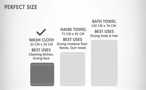Kinton Crafts Heavy Duty Body Wash Cloths, (Pack of 4), (33 CM x 33 CM ...