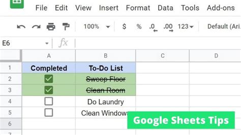 How to Use Checkbox in Google Sheets