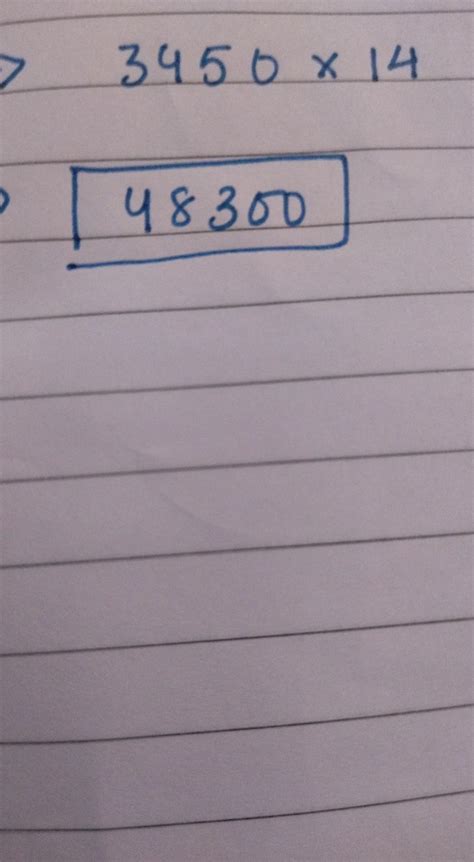 3450 multiplied by 14 - Brainly.in