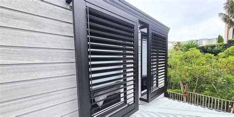 Outdoor Aluminium Shutters - Exterior Shutters NZ | SunGuard