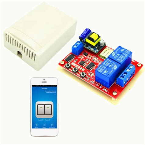 2.4 GHz ESP8285 2 Channel 220V Relay Module Board Remote Switch ...