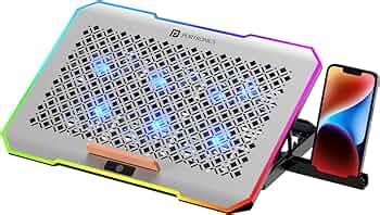Portronics My Buddy Air Pro Laptop Cooling Pad with 6 Cooling Fans, 5 ...