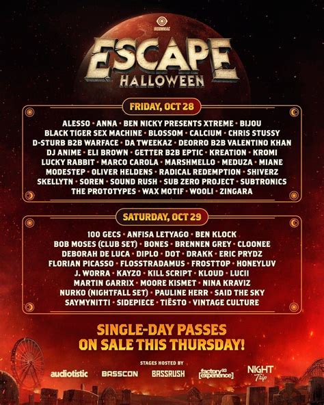 Escape Halloween Reveals Daily Lineups For Upcoming Edition | EDM Identity