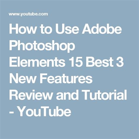 Image result for Adobe Elements 18 Tutorial