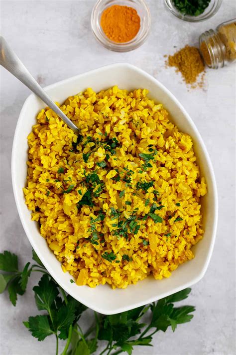 Yellow Mediterranean Rice With Brown Basmati (Shawarma Rice)